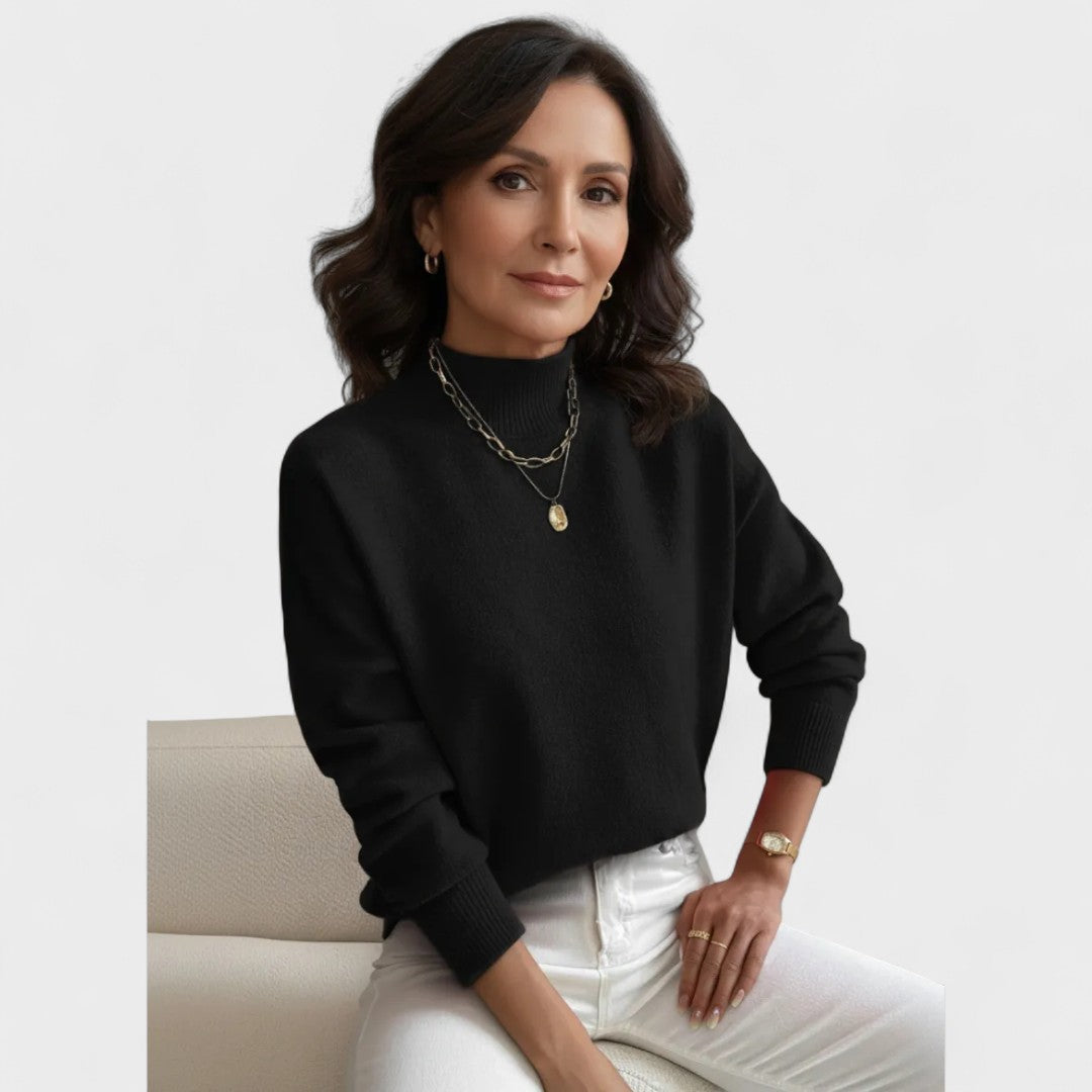 Flóra - Magas nyakú blúz