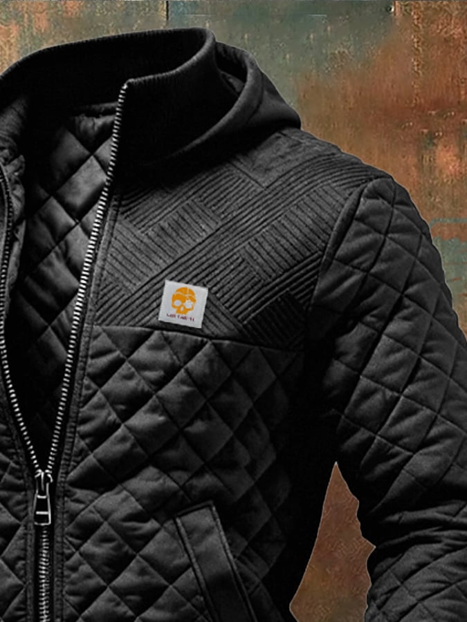 István – Steppelt patchwork és többzsebű kabát